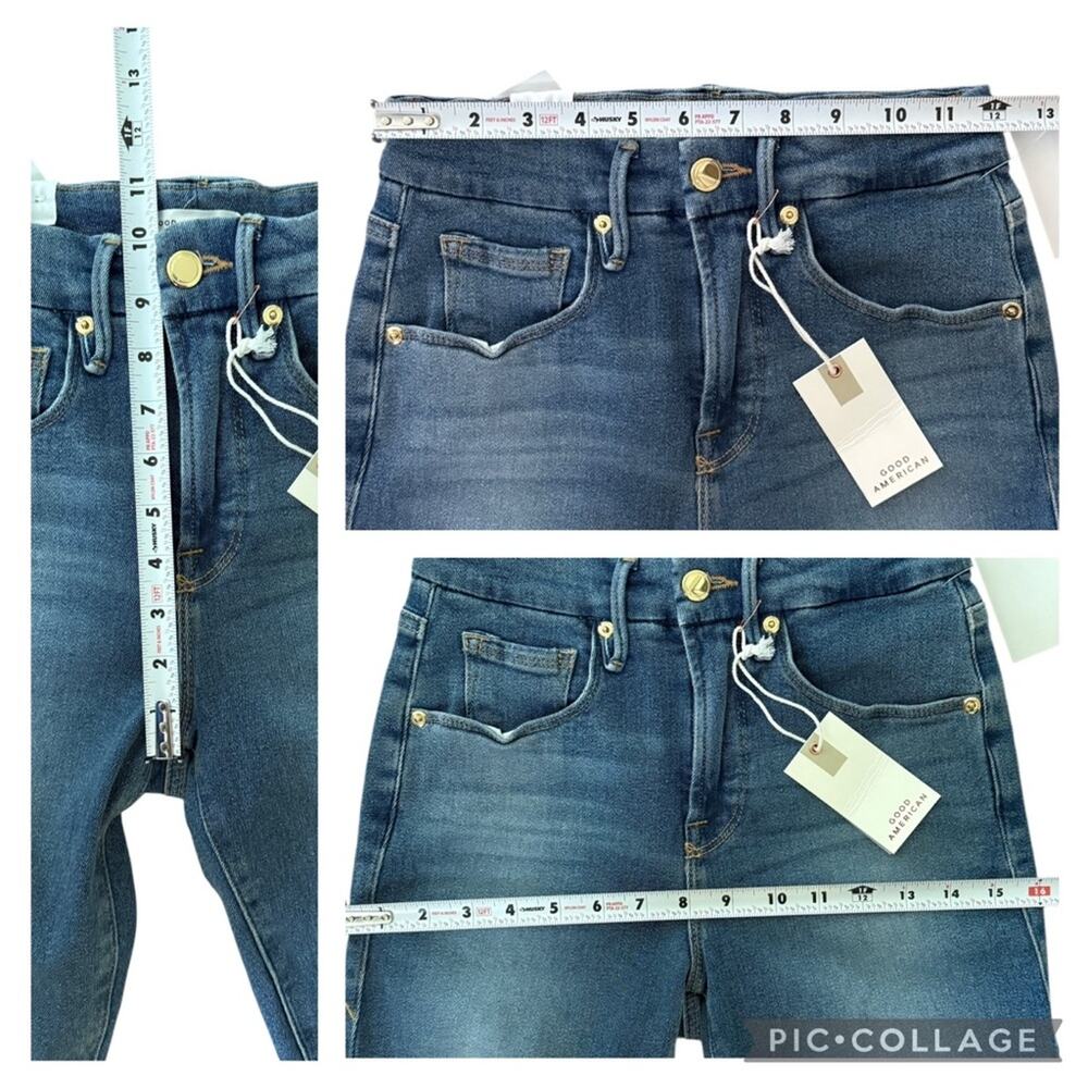 Good American Good Legs Skinny Sculpting Jeans Stretch Blue655 Women’s 26 NEW - Picture 10 of 11